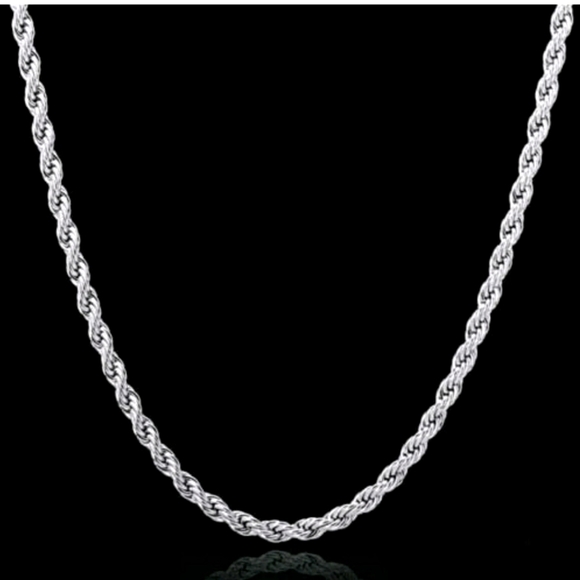 925 SS Rope Chain - Picture 2 of 6